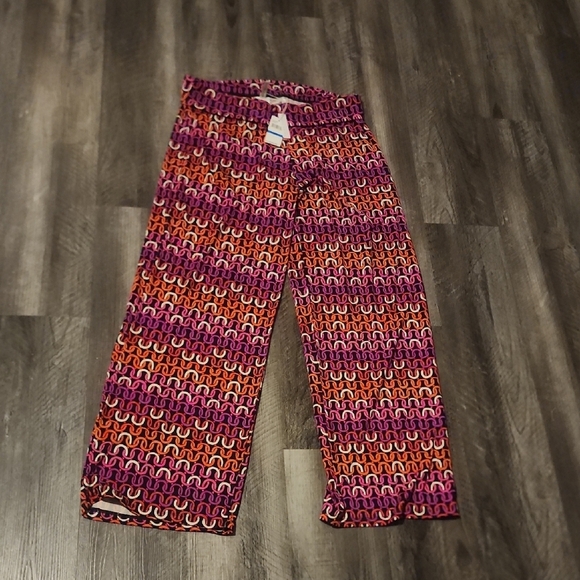 Trina Turk Colorful Wide  Leg Echo Beach Pants - Picture 4 of 5